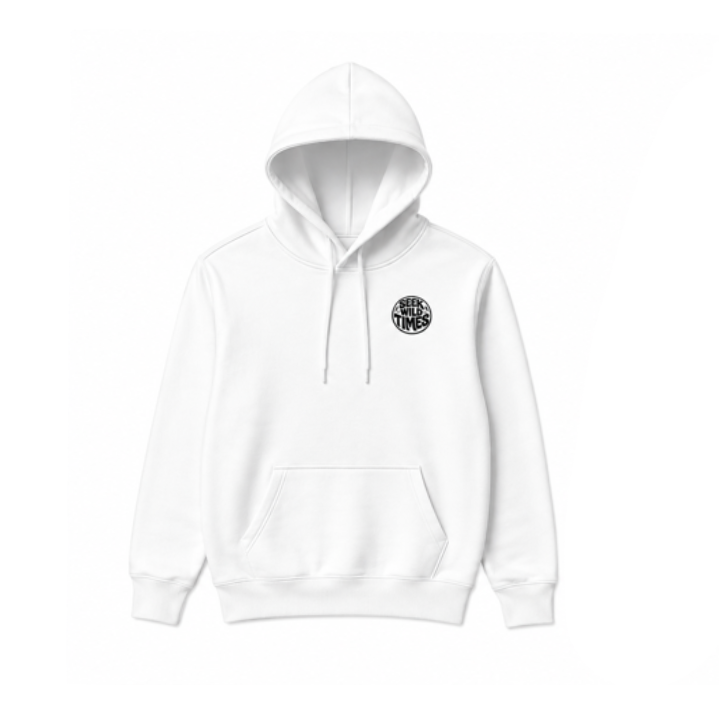 Seek Wild Times Hoodie (White)