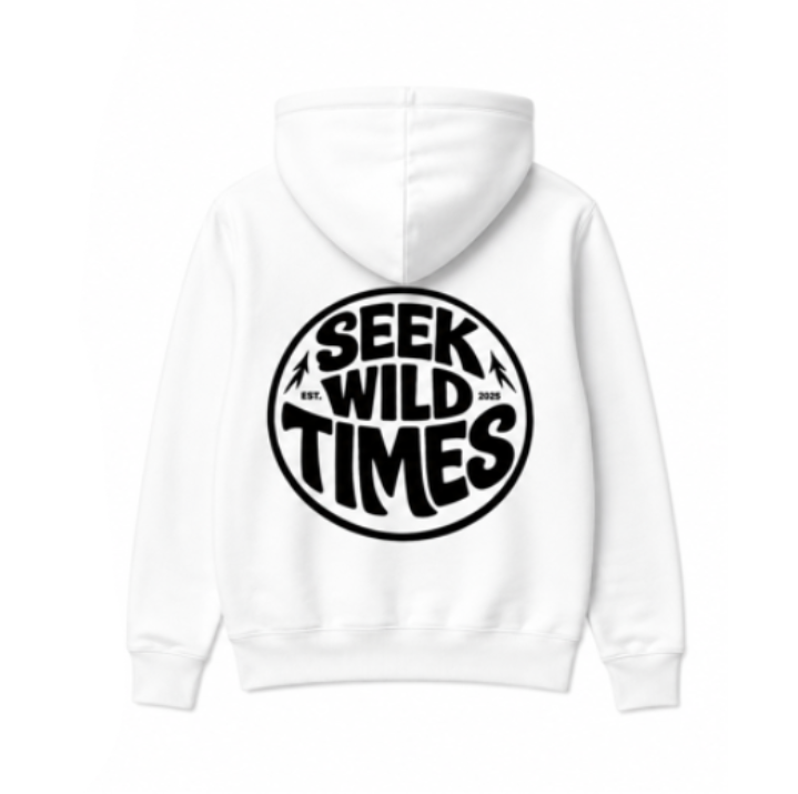 Seek Wild Times Hoodie (White)